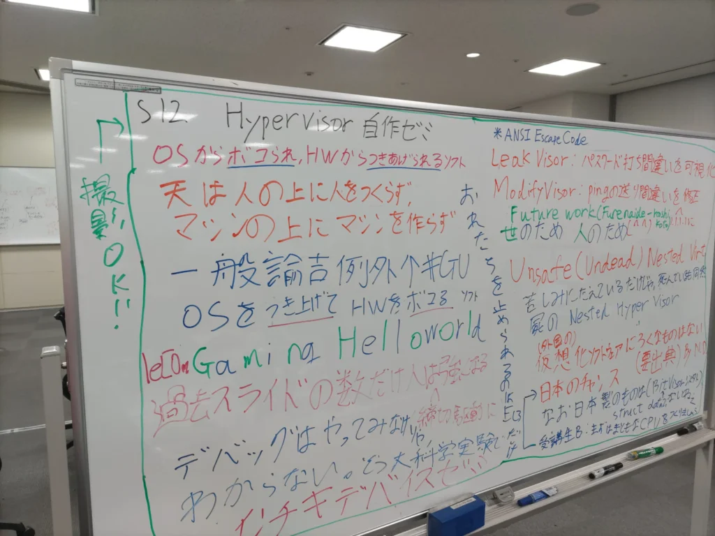 色々迷言が書かれたホワイトボード  その場のノリで書かれたことも多いので、生暖かい目で見てください...